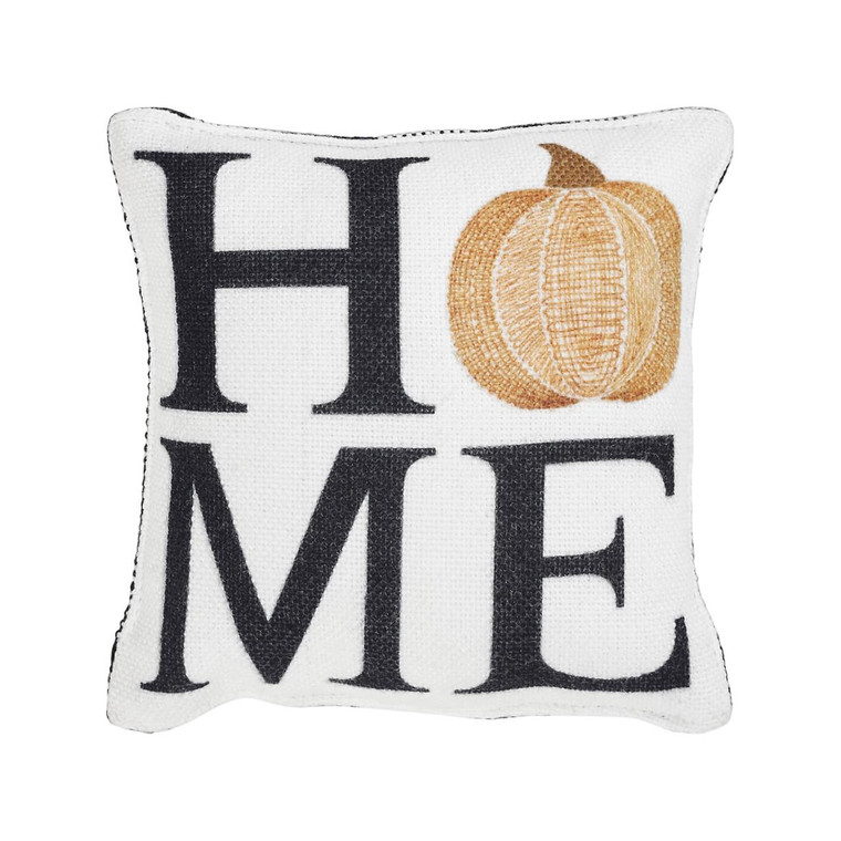 Annie Buffalo Check Black Home Pumpkin Pillow - 6x6