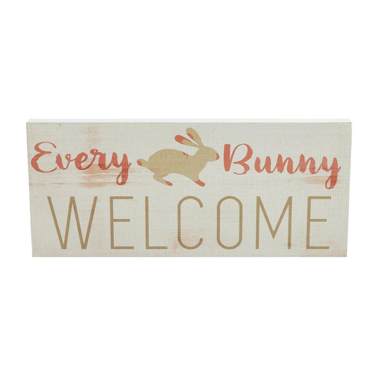 Bunny Hop Every Bunny Welcome Sign - 16x7
