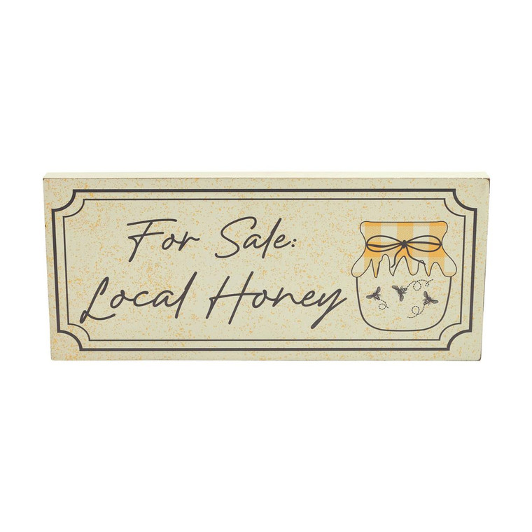 Buzzy Bees For Sale Local Honey Wall Sign - 16x7