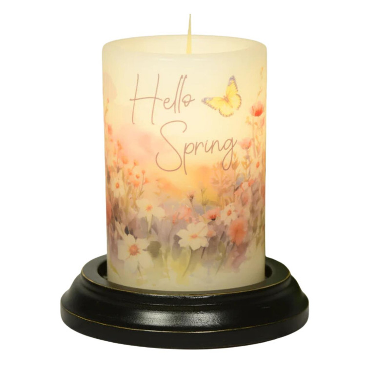 Candle Sleeve - Hello Spring Meadow Vanilla
