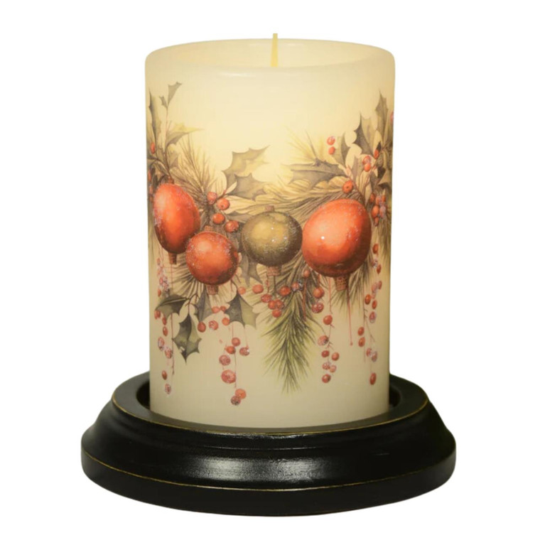 Candle Sleeve - Ornament Garland Vanilla
