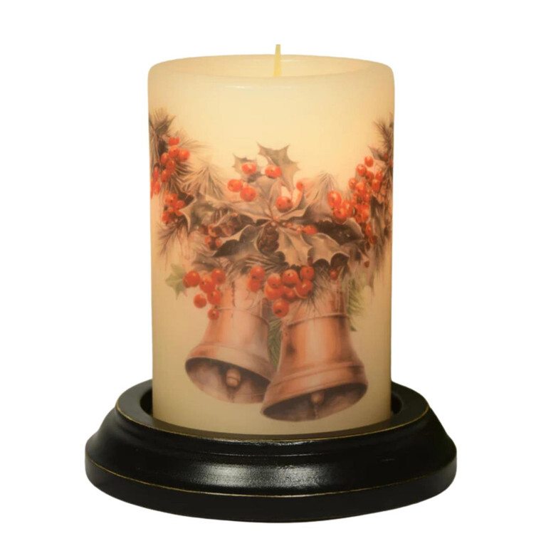 Candle Sleeve - Vintage Christmas Swag Antique Vanilla