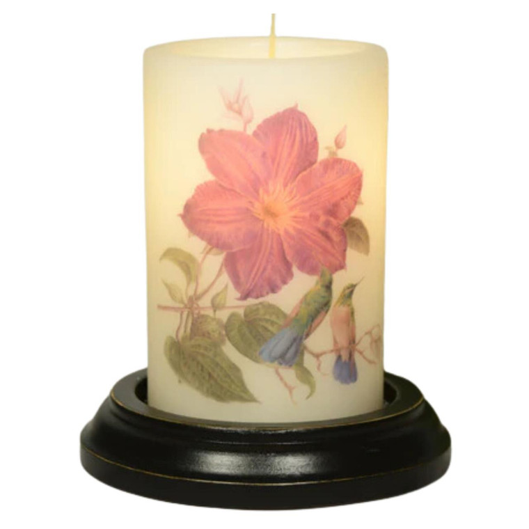 Candle Sleeve - Vintage Clematis Vine Vanilla