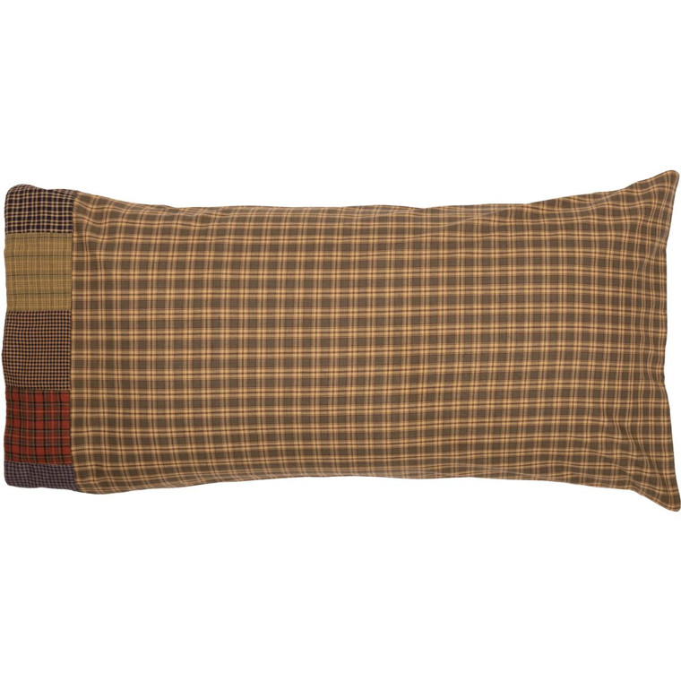 Cedar Ridge Pillowcases With Block Border - King Set of 2