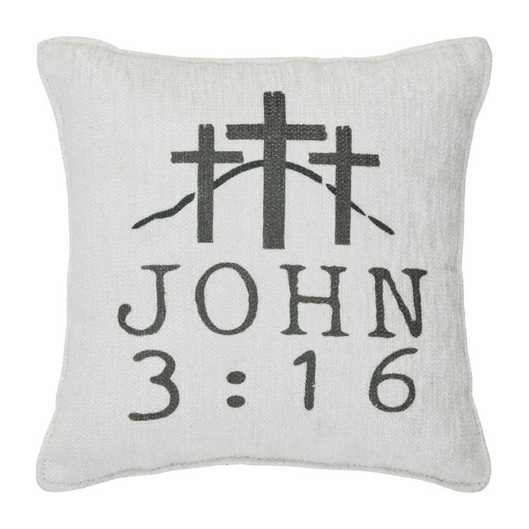 Celebrate Grace John 3:16 Pillow - 6x6