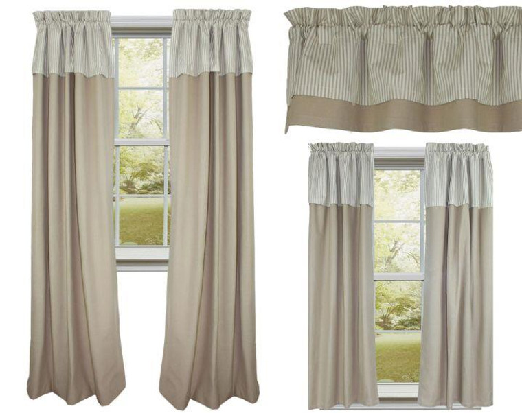 Clanton Tan Curtain Collection