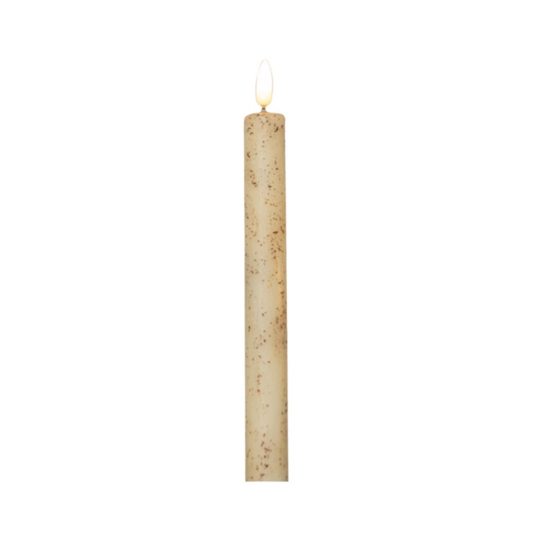 Cream Timer Candle - 9.5" 3D