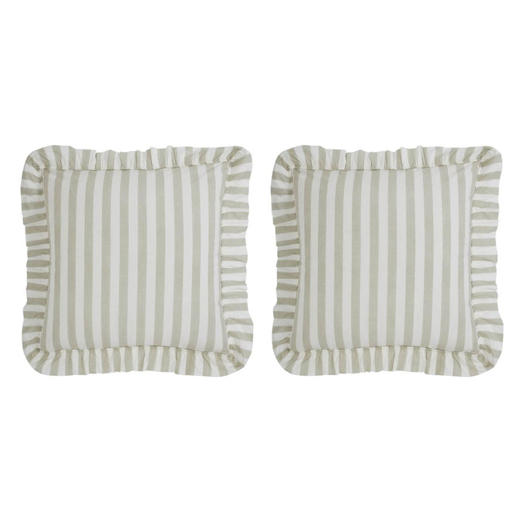 Finders Keepers Ruffled Fabric Euro Shams - Set of 2