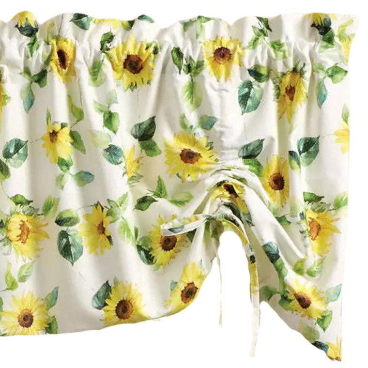 Follow The Sun Farmhouse Valance - Lined 60x20