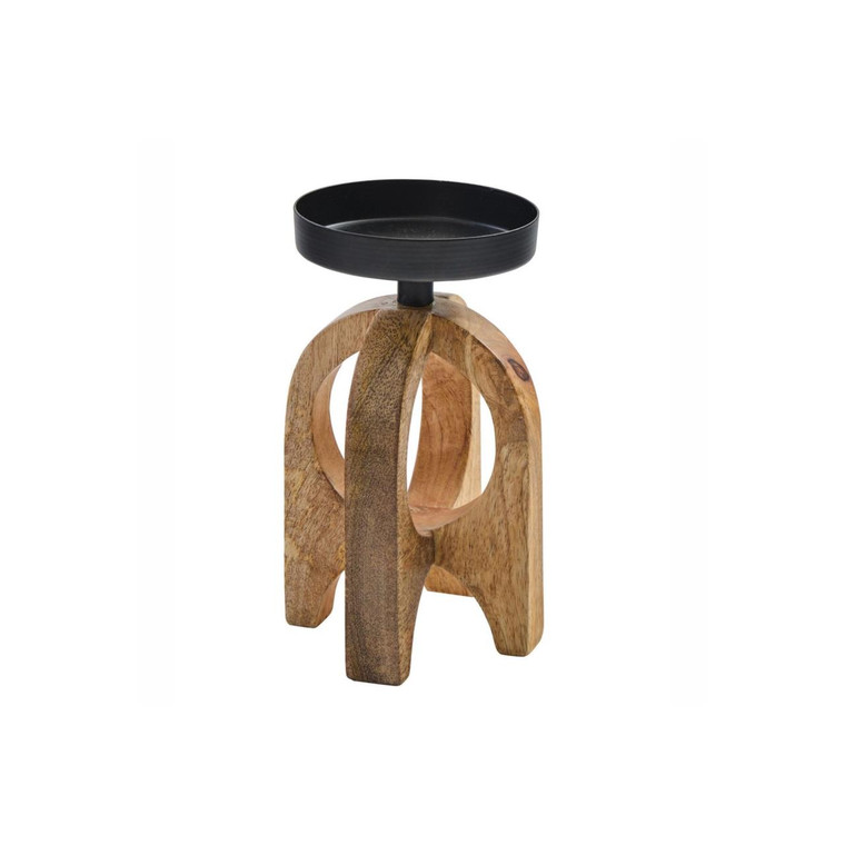 Geo Candle Holder - Pillar Short 6.5"