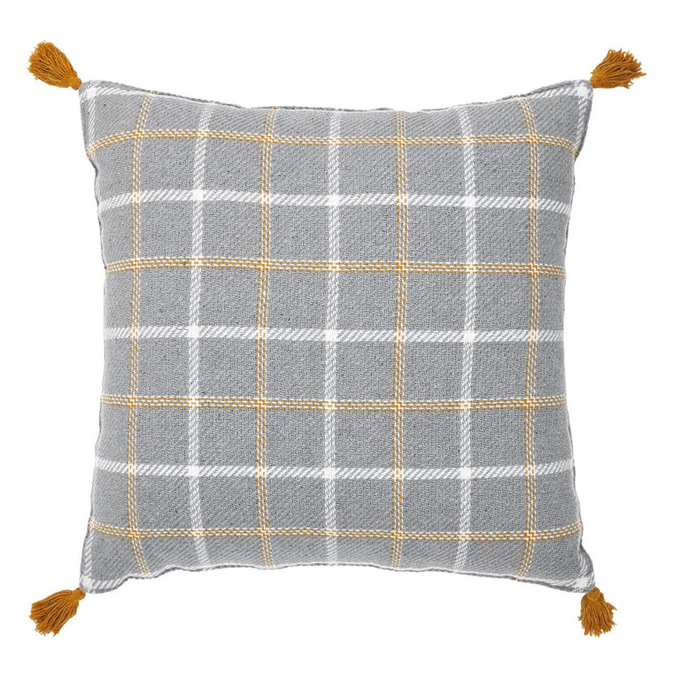 Harvest Blessings Plaid Woven Pillow - 18x18