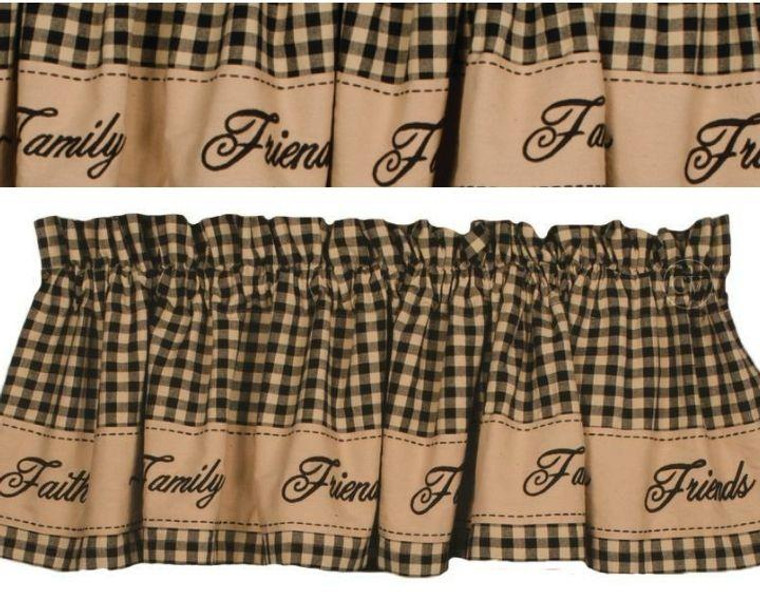 Heritage House Faith-Family-Friends Curtain Collection