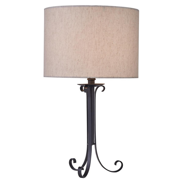 Iron Scroll Lamp with Shade