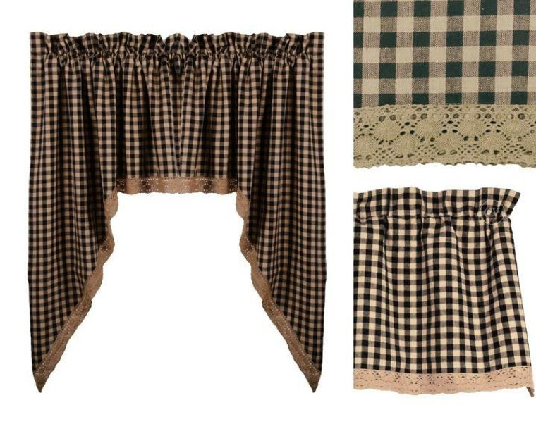 Lace Heritage House - Black Curtain Collection