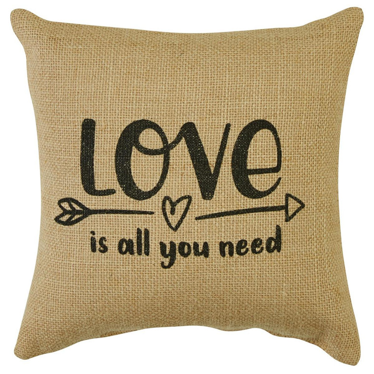 Love Is All Sentiment Pillow - 10x10