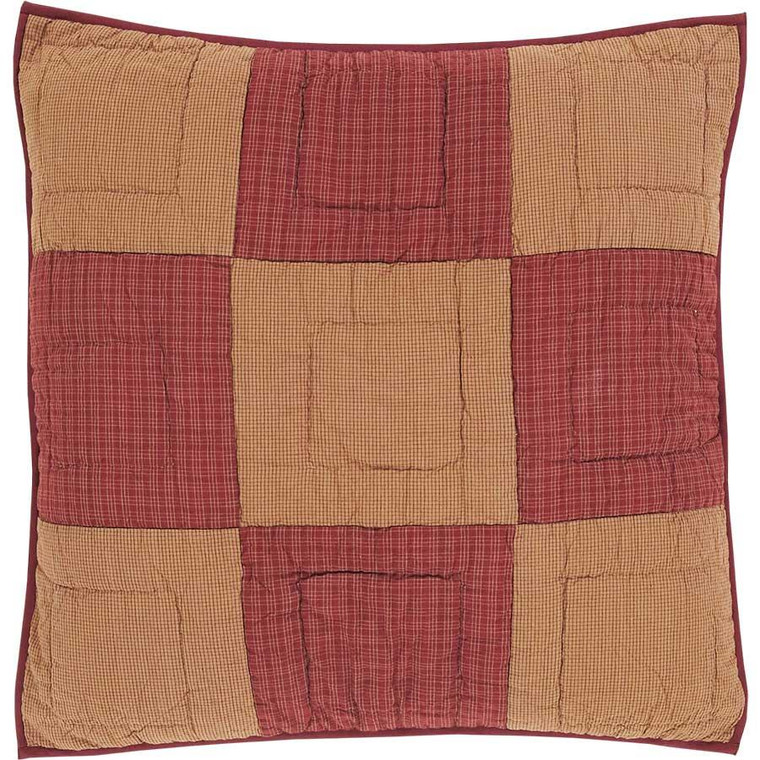 Ninepatch Star Pillow Sham - Euro Quilted