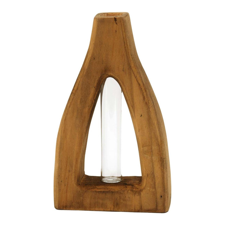 Open Wood Stem Vase - Large 5x8