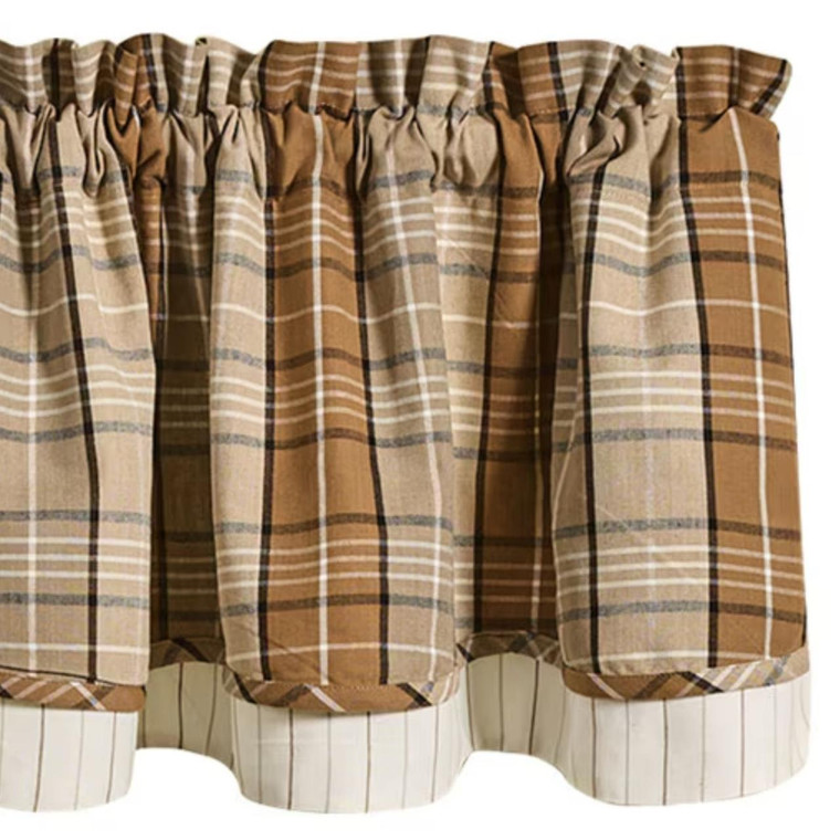 Patton Lined Layered Valance - 72x16