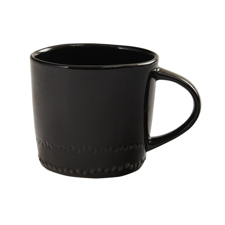 Peyton Black Mugs - Set of 4