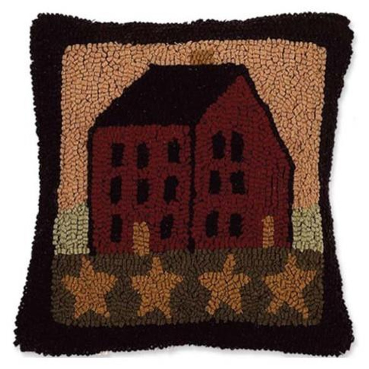 Primitive Saltbox House Pillow - 14x14