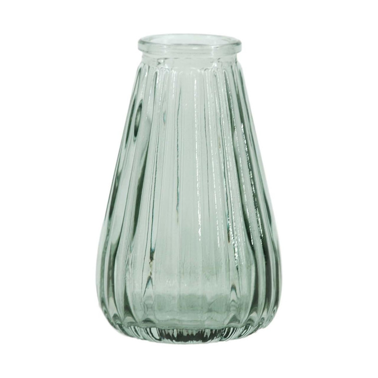 Sage Green Tapered Glass Vase - 2.5x4