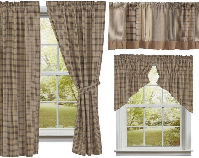 Sawyer Mill Charcoal Curtain Collection