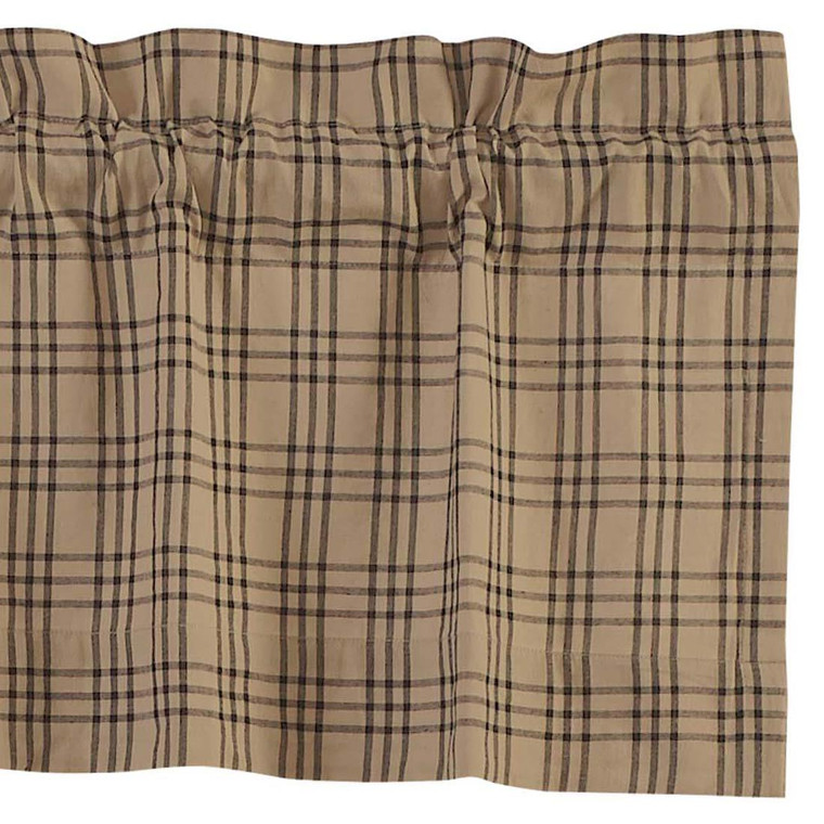 Sawyer Mill Charcoal Plaid Valance - 60x16