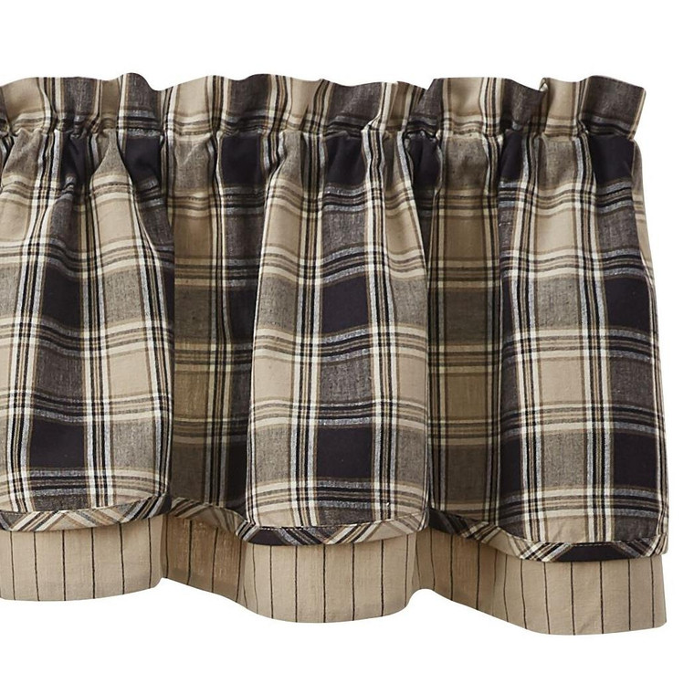 Soapstone Valance - Lined Layered 72x16