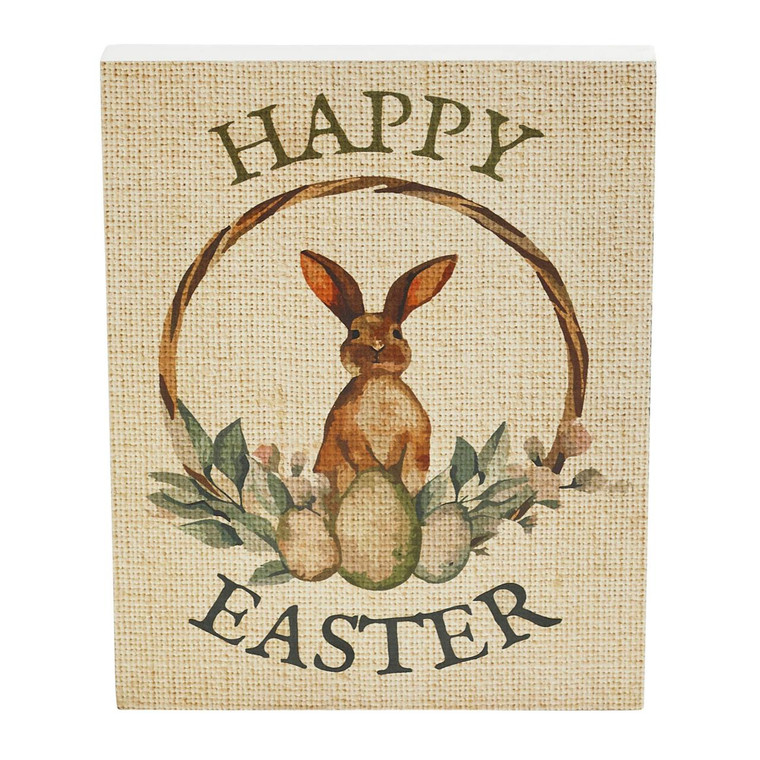 Spring In Bloom Happy Easter Wall Sign - 8x10