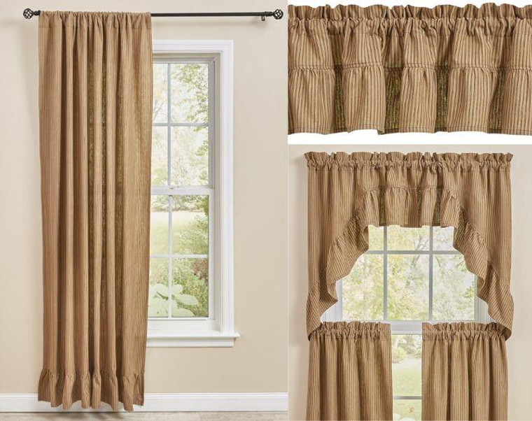 Sturbridge Black Ticking Curtain Collection