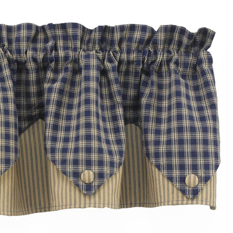 Sturbridge Navy Valance - Point 72x15