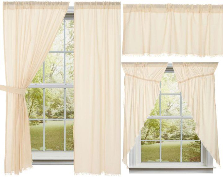 Tobacco Cloth Natural Curtain Collection