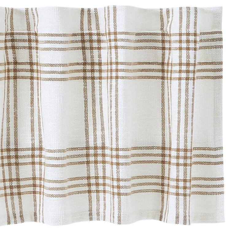 Wheat Plaid Valance - 60x19