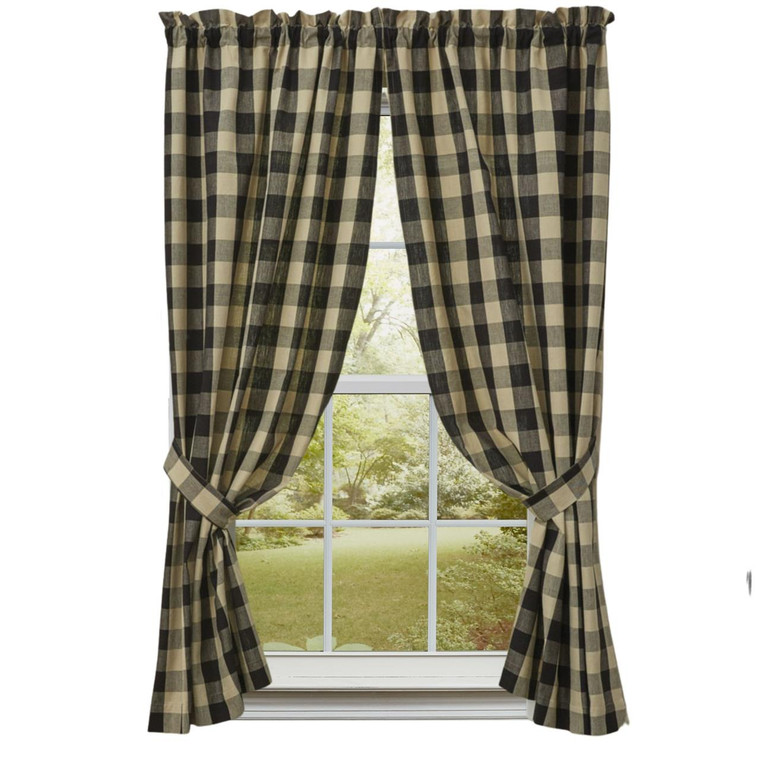 Wicklow Check Black Panels - 72x63