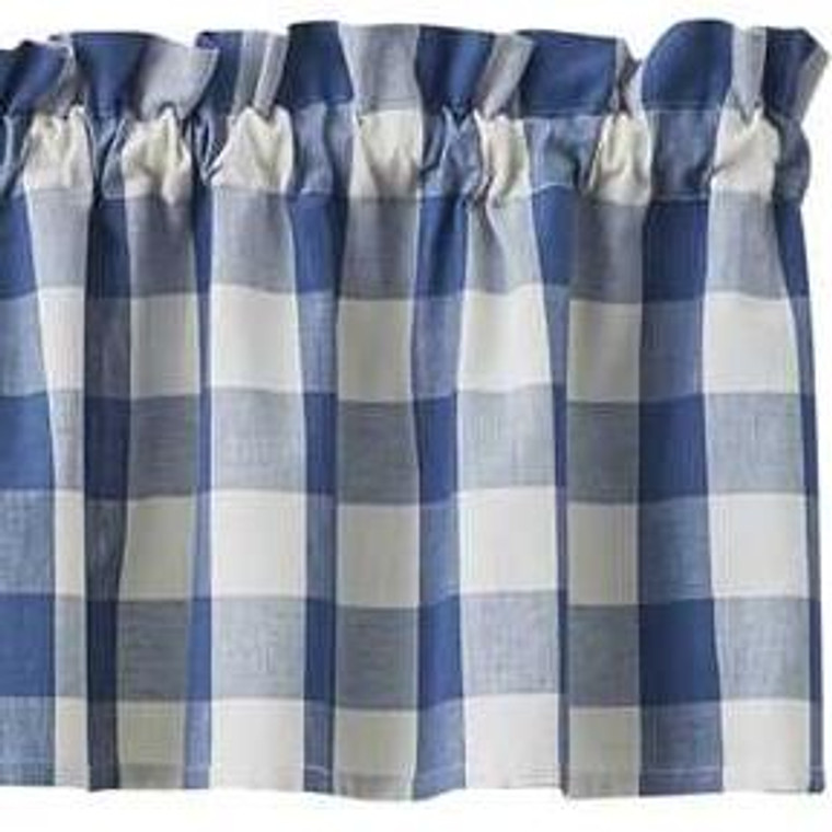 Wicklow Check China Blue Valance - 72x14